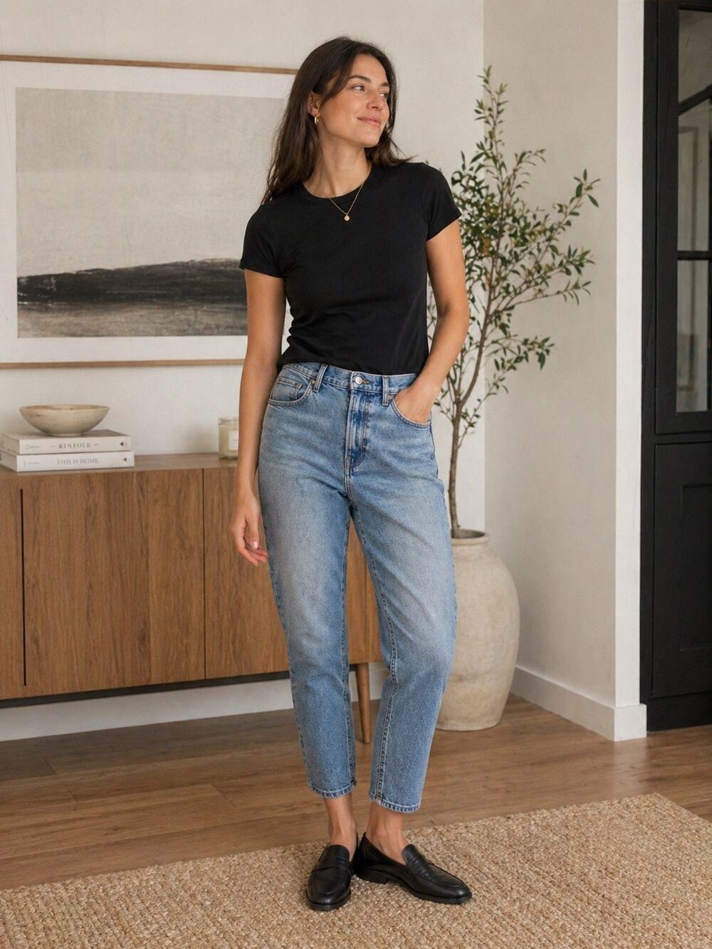 Everlane The Original Slim Jean with Cropped Ankle. Size 32